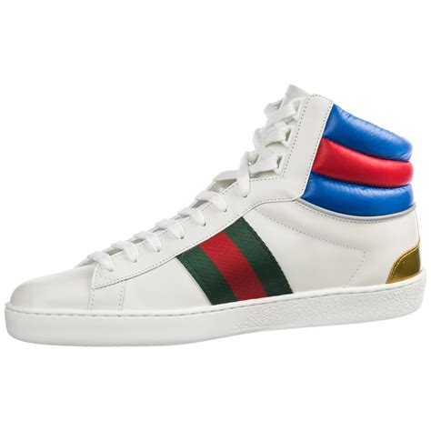 gucci aces high tops|Gucci high top sneakers men's.